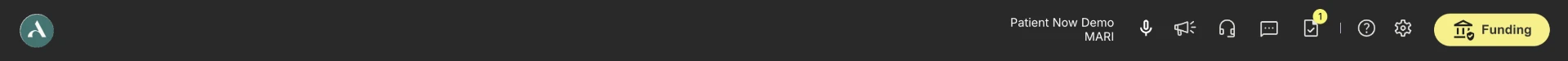 PatientNow Essentials Scheduler top bar